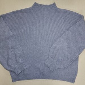 Women's Blue Turtleneck Sweater